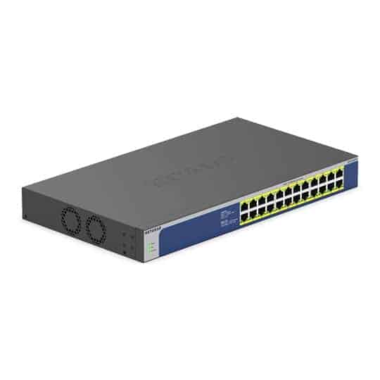 (image for) NETGEAR GS524PP 24 Port Gigabit Unmanaged PoE Switch 300W